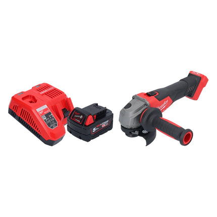 Milwaukee M18 FSAG115X-501 Smerigliatrice angolare a batteria 18 V 115 mm brushless + 1x batteria 5,0 Ah + caricabatterie