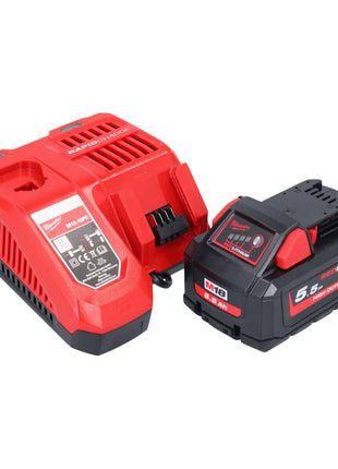 Milwaukee M18 FSAG115X-551 Akku Winkelschleifer 18 V 115 mm Brushless + 1x Akku 5,5 Ah + Ladegerät