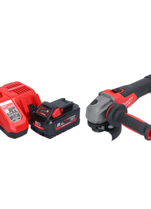 Milwaukee M18 FSAG115X-801 Akku Winkelschleifer 18 V 115 mm Brushless + 1x Akku 8,0 Ah + Ladegerät