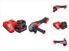 Amoladora angular a batería Milwaukee M18 FSAG115X-802 18 V 115 mm sin escobillas + 2x baterías 8,0 Ah + cargador