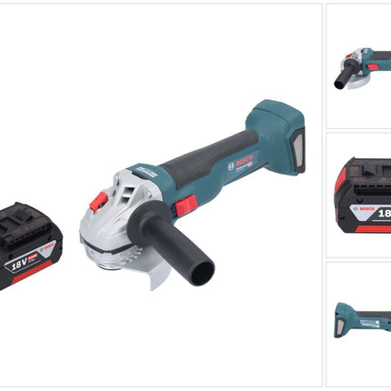 Bosch GWS 18V-10 Professional Akku Winkelschleifer 18 V 115 mm Brushless + 1x Akku 5,0 Ah - ohne Ladegerät