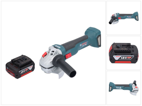 Bosch GWS 18V-10 Professional Meuleuse angulaire sans fil 18 V 115 mm Brushless + 1x batterie 5,0 Ah - sans chargeur