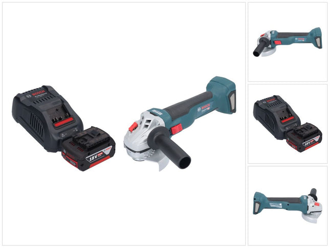 Bosch GWS 18V-10 Smerigliatrice angolare professionale a batteria 18 V 115 mm brushless + 1x batteria ricaricabile 5,0 Ah + caricabatterie