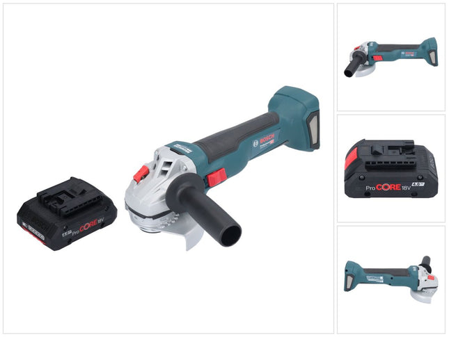 Bosch GWS 18V-10 Smerigliatrice angolare professionale a batteria 18 V 115 mm brushless + 1x batteria ricaricabile ProCORE 4,0 Ah - senza caricabatterie