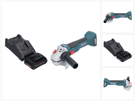 Bosch GWS 18V-10 Professional amoladora angular a batería 18 V 115 mm sin escobillas + 1x batería ProCORE 4,0 Ah + cargador