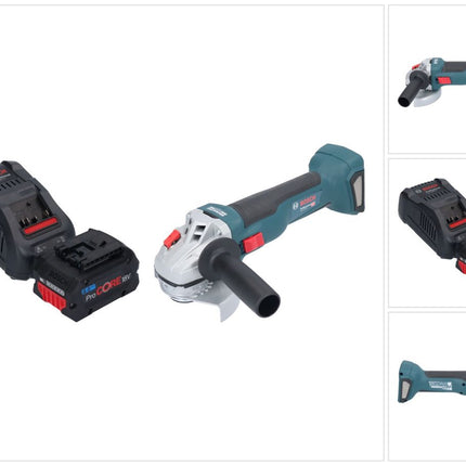Bosch GWS 18V-10 Smerigliatrice angolare professionale a batteria 18 V 115 mm brushless + 1x batteria ProCORE 8,0 Ah + caricabatterie