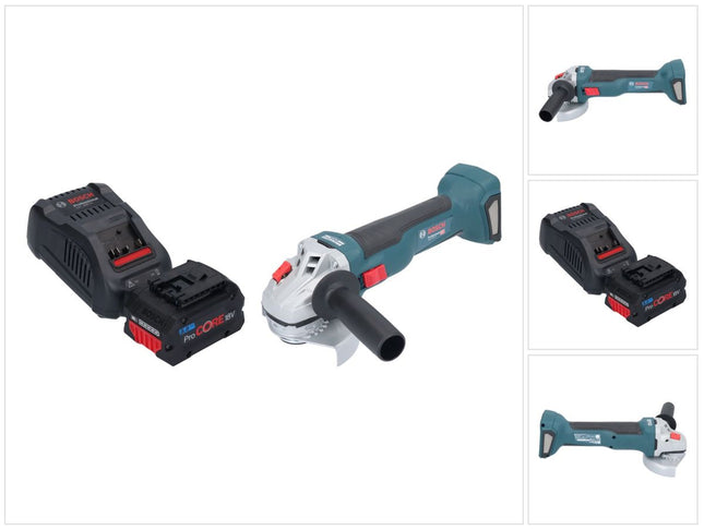 Bosch GWS 18V-10 Smerigliatrice angolare professionale a batteria 18 V 115 mm brushless + 1x batteria ProCORE 8,0 Ah + caricabatterie
