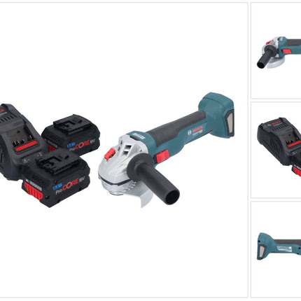 Bosch GWS 18V-10 Smerigliatrice angolare professionale a batteria 18 V 115 mm senza spazzole + 2x batteria ProCORE 8,0 Ah + caricabatterie