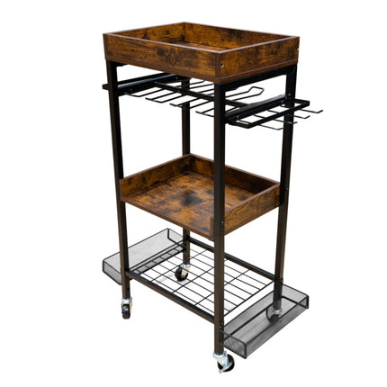 Carrello da officina Toolbrothers per utensili elettrici e manuali in metallo 86 x 45 x 30 cm ( L x P x P ) Ruote di trasporto con freno