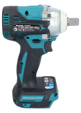 Makita DTW 301 RF Akku Schlagschrauber 18 V 330 Nm 1/2" Brushless + 2x Akku 3,0 Ah + Ladegerät