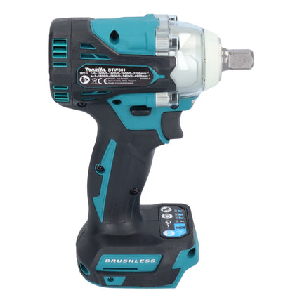 Avvitatore a impulsi a batteria Makita DTW 301 RG 18 V 330 Nm 1/2" brushless + 2x batteria ricaricabile 6,0 Ah + caricatore