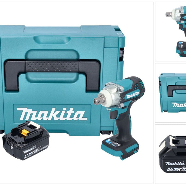 Avvitatore a impulsi a batteria Makita DTW 301 M1J 18 V 330 Nm 1/2" brushless + 1x batteria ricaricabile 4,0 Ah + Makpac - senza caricabatterie