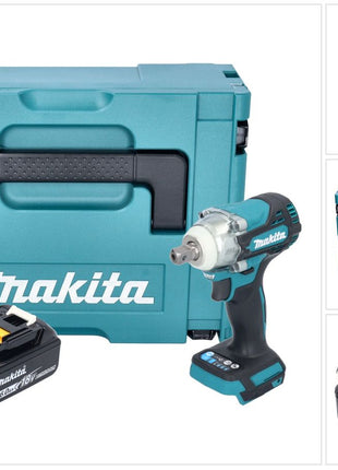 Makita DTW 301 G1J Akku Schlagschrauber 18 V 330 Nm 1/2" Brushless + 1x Akku 6,0 Ah + Makpac - ohne Ladegerät