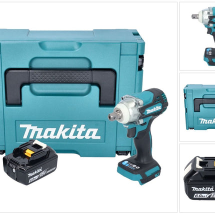 Avvitatore a impulsi a batteria Makita DTW 301 G1J 18 V 330 Nm 1/2" senza spazzole + 1x batteria ricaricabile 6,0 Ah + Makpac - senza caricabatteria