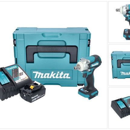 Avvitatore a impulsi a batteria Makita DTW 301 RG1J 18 V 330 Nm 1/2" brushless + 1x batteria ricaricabile 6,0 Ah + caricabatterie + Makpac