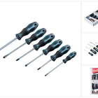 Makita E-10512 Set di 6 pezzi di cacciaviti SL4 / SL5,5 / SL6,5 / SL8 / PZ1 / PZ2