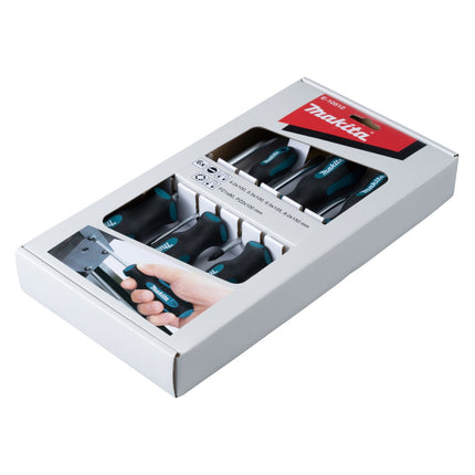 Makita E-10512 Set di 6 pezzi di cacciaviti SL4 / SL5,5 / SL6,5 / SL8 / PZ1 / PZ2