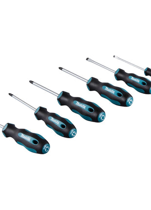 Makita E-10528 Jeu de tournevis 6 pces SL4 / SL5,5 / PH1 / PH2 / PZ1 / PZ2