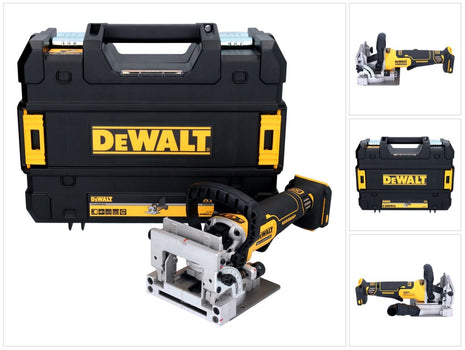 Fresadora de tacos planos a batería DeWalt DCW 682 NT 18 V 102 x 20 mm Brushless + TSTAK - sin batería, sin cargador