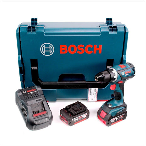 Bosch GSR 18 V-EC Akku Bohrschrauber 2016 neue Version mit Metallbohrfutter + 2 x GBA Akku 6 Ah + GAL 1880 Ladegerät in L-Boxx - Toolbrothers