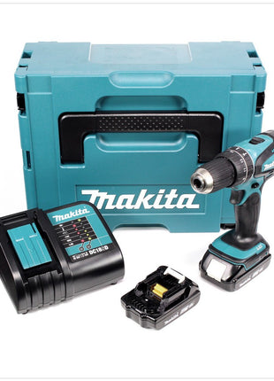 Makita DHP 456 SAJ Akku Schlagbohrschrauber 18 V 42 Nm + 2x Akku 2,0 Ah + Ladegerät + Makpac - Toolbrothers