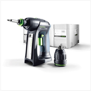 Festool C 18 Li-Basic Trapano avvitatore a batteria ( 574737 ) in valigetta Systainer - senza batteria, senza caricatore