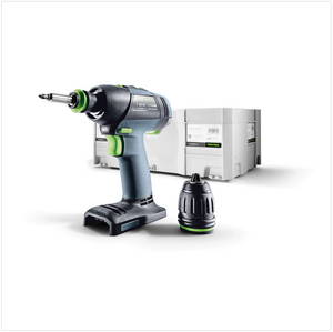 Festool T 18+3 Li-Basic Trapano avvitatore a batteria ( 574763 ) in valigetta Systainer - senza batteria, senza caricabatterie