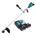 Desbrozadora de batería Makita DUR 369 ARF2 36 V (2x 18 V) 43 cm sin escobillas + 2x batería 3,0 Ah + cargador