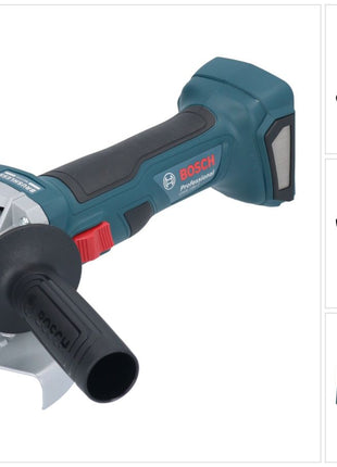 Bosch GWS 18V-7 Professional Amoladora angular inalámbrica 18 V 125 mm Solo sin escobillas (06019H9001) - sin batería, sin cargador