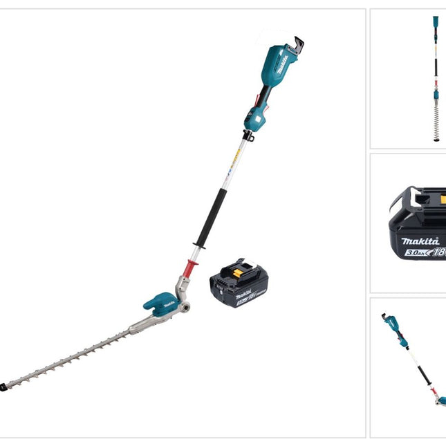 Makita DUN 500 WF Akku Heckenschneider 18 V 50 cm Brushless + 1x Akku 3,0 Ah - ohne Ladegerät