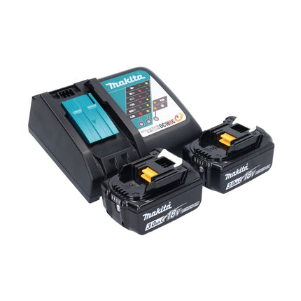 Makita DUN 500 WRF2 Akku Heckenschneider 18 V 50 cm Brushless + 2x Akku 3,0 Ah + Ladegerät