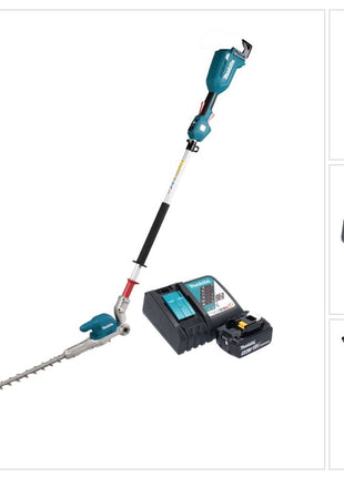 Makita DUN 500 WRT Taille-haies sans fil 18 V 50 cm Brushless + 1x batterie 5,0 Ah + chargeur