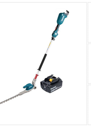 Cortasetos a batería Makita DUN 500 WG 18 V 50 cm sin escobillas + 1x batería 6,0 Ah - sin cargador