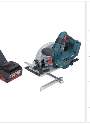 Bosch GKS 18V-57-2 Sierra circular inalámbrica profesional 18 V 165 mm sin escobillas + 1x batería 4,0 Ah + cargador