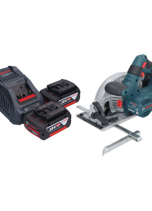 Bosch GKS 18V-57-2 Professional Akku Handkreissäge 18 V 165 mm Brushless + 2x Akku 5,0 Ah + Ladegerät