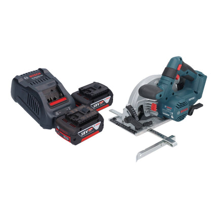 Bosch GKS 18V-57-2 Sega circolare professionale a batteria 18 V 165 mm brushless + 2x batteria ricaricabile 5,0 Ah + caricabatterie
