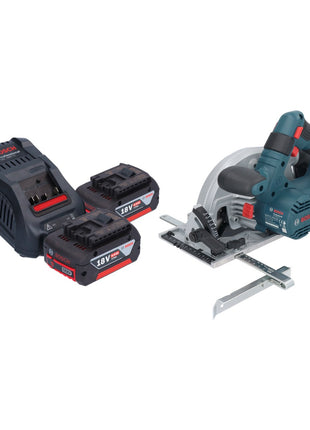 Bosch GKS 18V-57-2 Sierra circular inalámbrica profesional 18 V 165 mm sin escobillas + 2x baterías 6,0 Ah + cargador