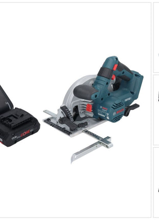 Bosch GKS 18V-57-2 Professional Akku Handkreissäge 18 V 165 mm Brushless + 1x ProCORE Akku 4,0 Ah + Ladegerät