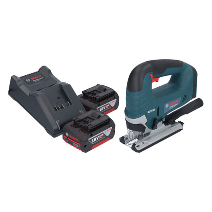 Bosch GST 18V-125 B Seghetto alternativo professionale a batteria 18 V 125 mm brushless + 2x batteria ricaricabile 4,0 Ah + caricabatterie