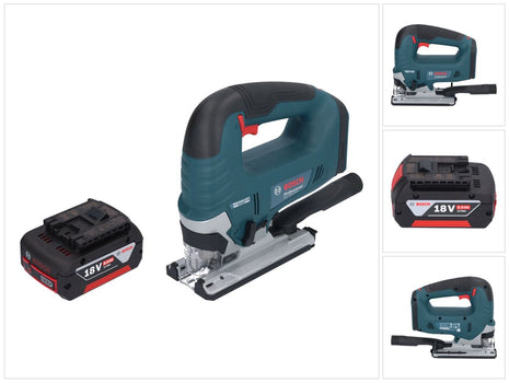 Bosch GST 18V-125 B Sierra de calar inalámbrica profesional 18 V 125 mm sin escobillas + 1x batería 5,0 Ah - sin cargador