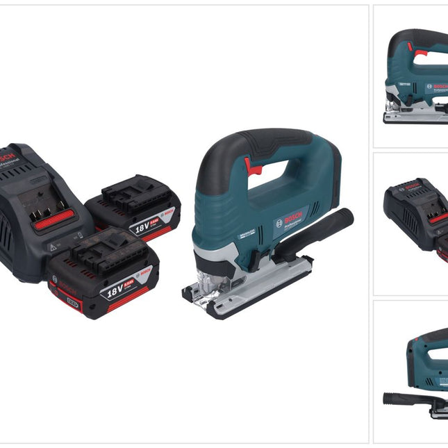 Bosch GST 18V-125 B Professional Akku Stichsäge 18 V 125 mm Brushless + 2x Akku 5,0 Ah + Ladegerät