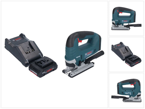 Bosch GST 18V-125 B Seghetto alternativo professionale a batteria 18 V 125 mm senza spazzole + 1 batteria ricaricabile ProCORE 4,0 Ah + caricabatterie