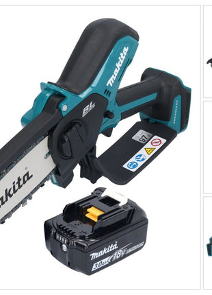 Makita DUC 150 F Tronconneuse d'elagage sans fil 18 V 15 cm Brushless + 1x batterie 3,0 Ah - sans chargeur