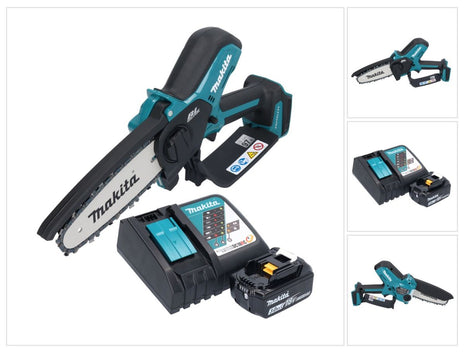 Motosierra a batería Makita DUC 150 RF 18 V 15 cm sin escobillas + 1x batería 3,0 Ah + cargador