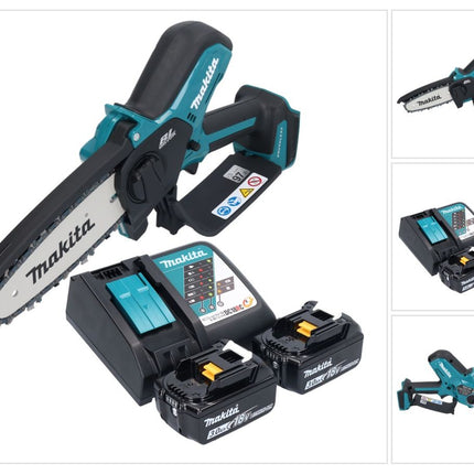 Makita DUC 150 RF2 Akku Kettensäge 18 V 15 cm Brushless + 2x Akku 3,0 Ah + Ladegerät