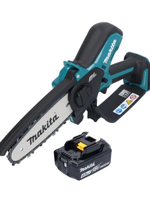 Motosierra a batería Makita DUC 150 M 18 V 15 cm sin escobillas + 1x batería 4,0 Ah - sin cargador