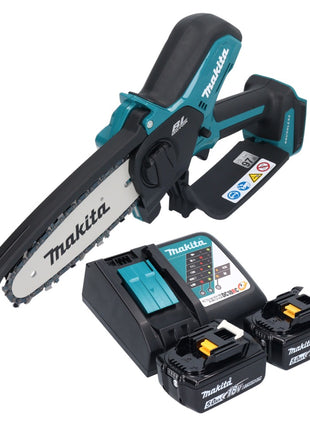 Makita DUC 150 RT2 Akku Kettensäge 18 V 15 cm Brushless + 2x Akku 5,0 Ah + Ladegerät