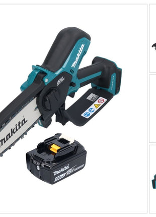 Makita DUC 150 G Tronconneuse d'elagage sans fil 18 V 15 cm Brushless + 1x batterie 6,0 Ah - sans chargeur