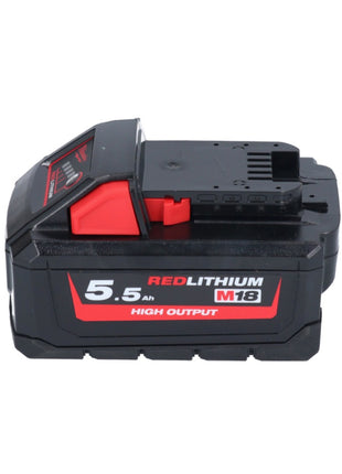 Marteau combiné à batterie Milwaukee M18 BLHX-551X 18 V 2,3 J sans balais + 1x batterie 5,5 Ah + boîtier HD - sans chargeur