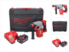 Martillo combinado a batería Milwaukee M18 BLHX-551X 18 V 2,3 J sin escobillas + 1x batería 5,5 Ah + cargador + caja HD